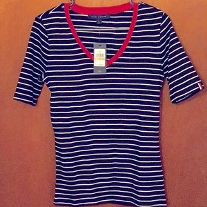 Tommy Hilfiger v-neck short sleeve shirt